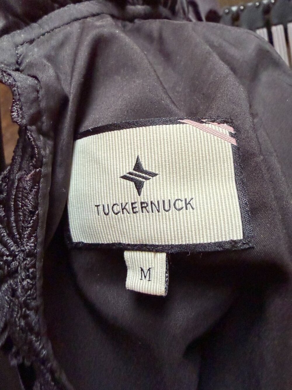 Tuckernuck Black Guipure Lace Faye Blouse - Picture 3 of 4